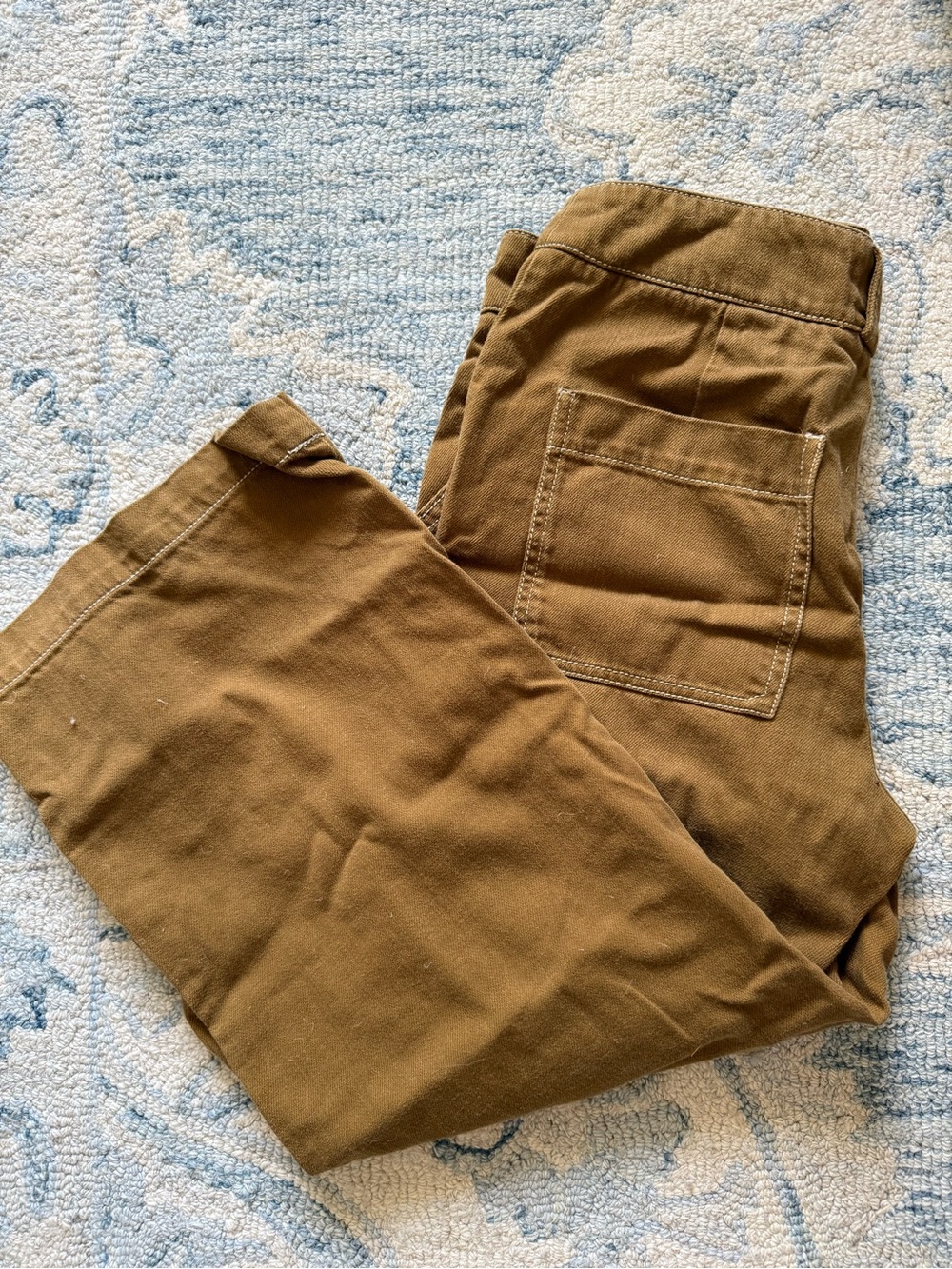 Anthropologie Brown Cargo Wide-Leg Utility Pants - Picture 3 of 3